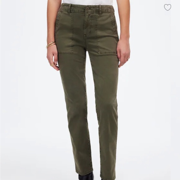 Madewell The Slim Straight Utility Pant in Garment Dye 26 new - Picture 3 of 10